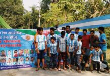 কুষ্টিয়ার আকাশে ভাসছে আর্জেন্টিনা ও ব্রাজিলের পতাকা