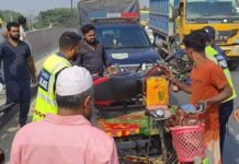 কুষ্টিয়ায় ট্রাকের চাপায় প্রান হারালো ইট ভাটার মালিক