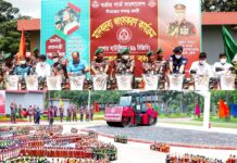 যশোরের বিজিবি কর্তৃক আটক ২৫ কোটি টাকা মূল্যের মাদকদ্রব্য ধ্বংস