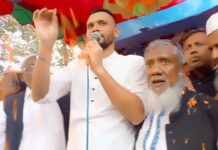 নড়াইলে প্রথম দিনের নির্বাচনী প্রচারনায় ফুলের শুভেচ্ছা সিক্ত হলেন মাশরাফি বিন মুর্তজা