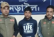 নড়াইলে সফল অভিযান ইয়াবাসহ গ্রেপ্তার ১