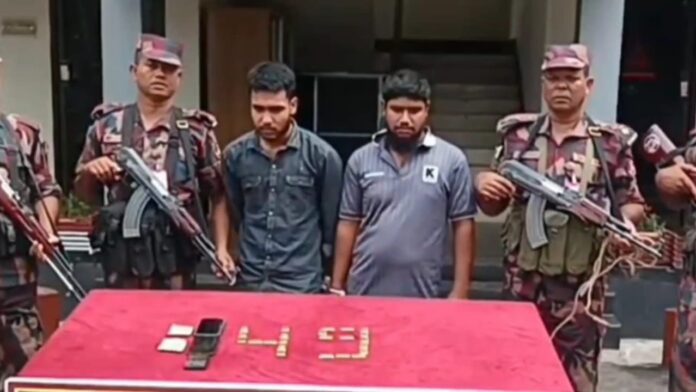 যশোর বিজিবি সোনা আটকের ছবি