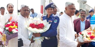 মন্ত্রী হয়ে প্রথমবার যশোরে অনিন্দ্য ইসলাম অমিত, ফুলেল শুভেচ্ছায় সিক্ত