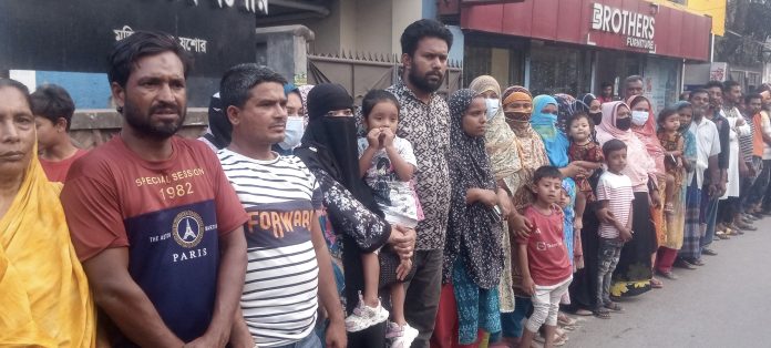 যশোর মানববন্ধন ছবি