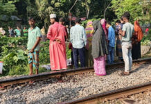 অভয়নগরে ট্রেনে কাটা পড়ে অজ্ঞাত নারীর মৃত্যু